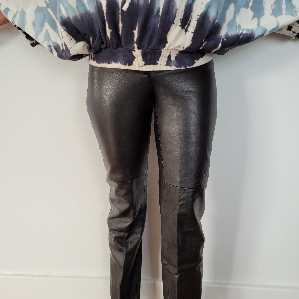 Womens soft leather pants
